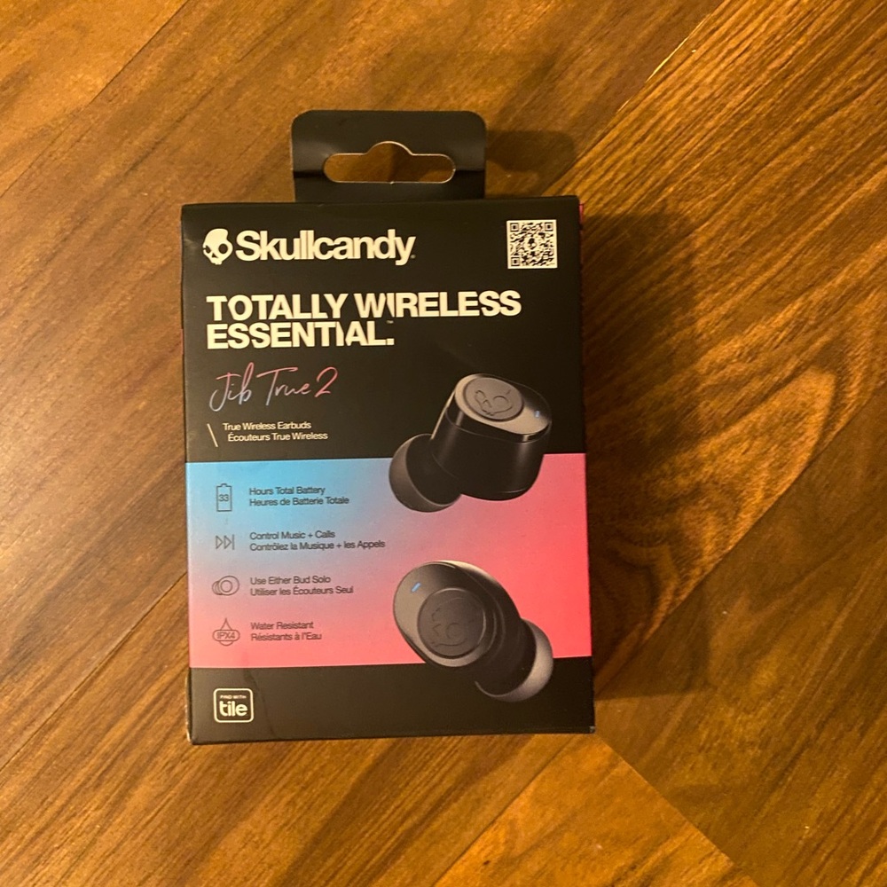 Skullcandy Wireless Earbuds Black with Bluetooth and Noise Isolation
